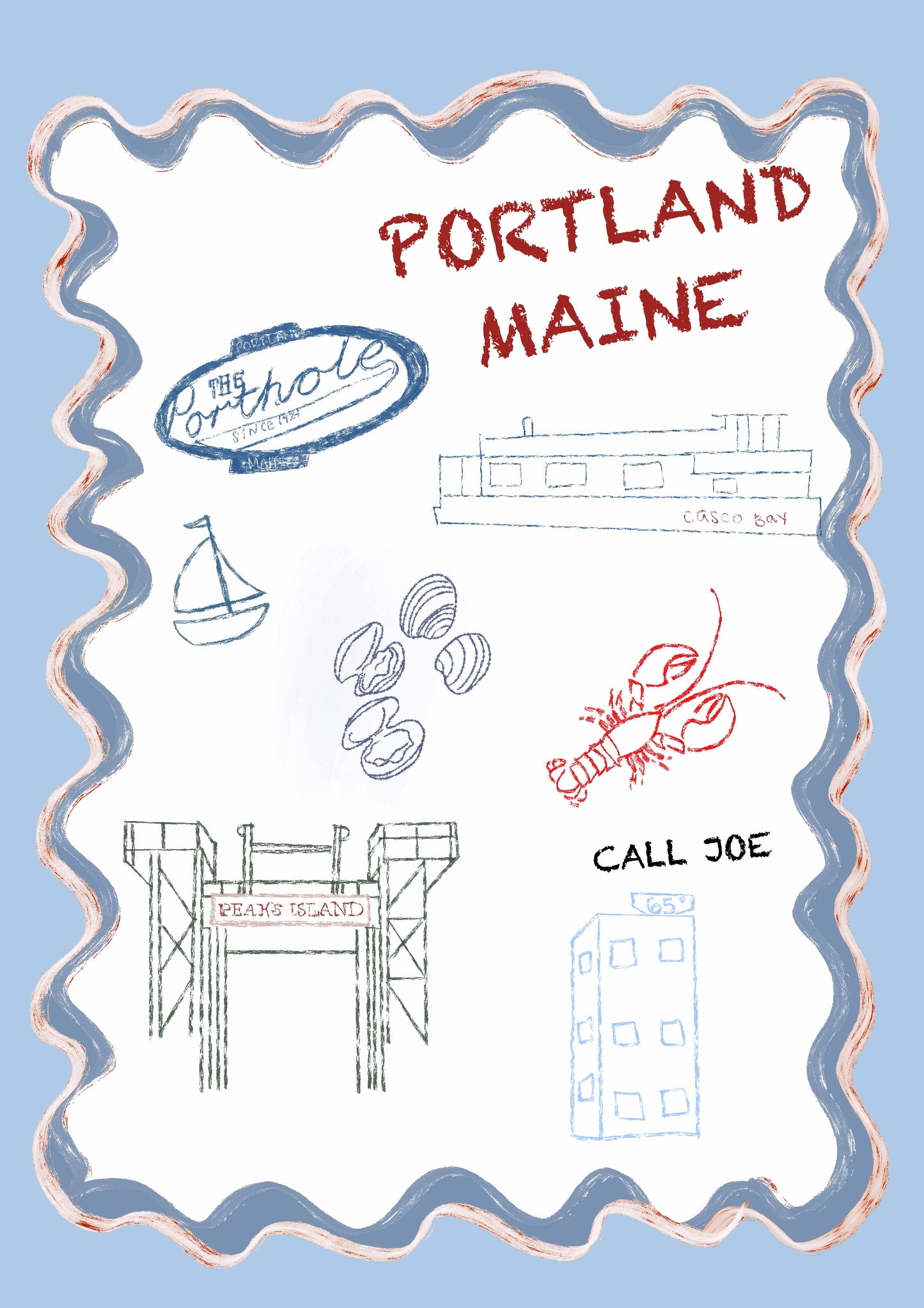 Portland Maine- ART PRINT